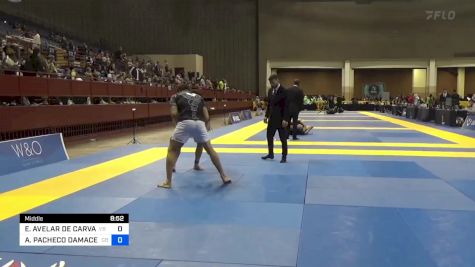 EDUARDO AVELAR DE CARVALHO vs ARLEY PACHECO DAMACENO BRANDÃO 2024 Pan IBJJF Jiu-Jitsu No-Gi Championship