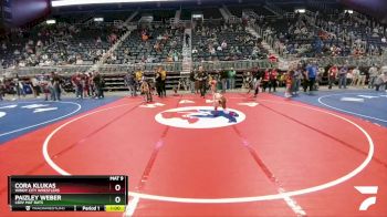 55-59 lbs Round 1 - Cora Klukas, Windy City Wrestlers vs Paizley Weber, LSRV Mat Rats