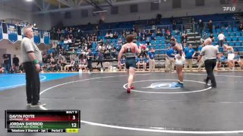 285 lbs Placement Matches (8 Team) - Hunter Gregory, Vancleave High School vs Paul Harvey, Lewisburg