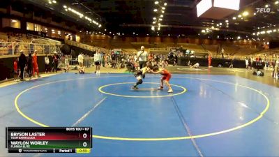 67 lbs Cons. Semi - Bryson Laster, Team Barracuda vs Waylon Worley, Florida Elite