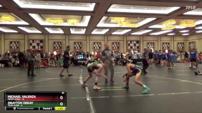 107 lbs Semis & 1st Wrestleback (8 Team) - Michael Valenza, Frost Gang vs Drayton Dekay, Team Alien