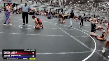 145 lbs Finals (2 Team) - Sophia LaSala, FIWC Sassy Lassies vs Abigail Hernandez, Grit Mat Club