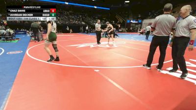 144 Class 1 lbs Cons. Round 2 - Johrdan Decker, Warsaw vs Chaz Davis, Adrian