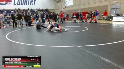 157 lbs Champ. Round 2 - Jesse Gutierrez, Clackamas Unattached vs Karsten Jensen, Southwestern Oregon Community College