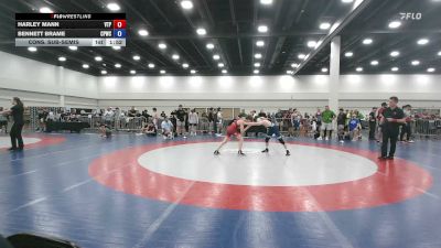 113 lbs Cons. Sub-semis - Harley Mann, Virginia Team Predator vs Bennett Brame, Carolina Prestige Wrestling Club