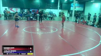 97 lbs 2nd Wrestleback (8 Team) - Kayden Khim, California vs Carlos Sparks, Oklahoma Blue