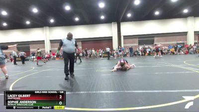 128 lbs Round 1 - Sophie Anderson, Bearcat Wrestling Club vs Lacey Gilbert, Unattached