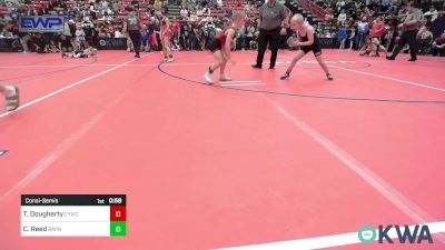 66 lbs Consolation - Troy Dougherty, Enid Youth Wrestling Club vs Carter Reed, Barnsdall Youth Wrestling
