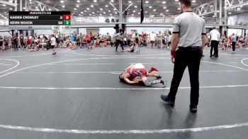 80 lbs Round 2 (8 Team) - Kaiden Crowley, Journeymen Uprising vs Kevin Wojcik, Broad Axe Green