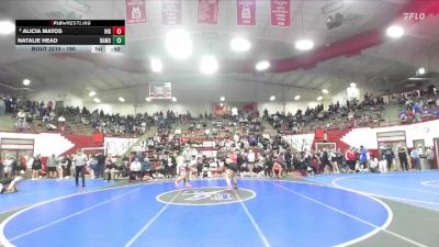 190 lbs Cons. Round 3 - Alicia Matos, Highland vs Natalie Head, Hamilton Heights