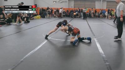 88 lbs Round 2 (4 Team) - David Sargsyan, Neighborhood Wrestling vs Hunter Turner, Brecksville
