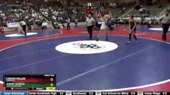 4A 106 lbs 1st Place Match - Logan Miller, Gravette vs Gavin Garcia, Shiloh Christian