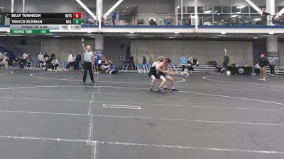 133 lbs Consi Of 8 #2 - Billy Townson, Rutgers - UnAttached vs Trayce Eckman, Bellarmine