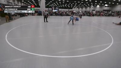 126 lbs Champ. Rd Of 128 - Brentley Crawley, Paul J Hagerty High School Wrestling vs Lee Furnace III, Major Decision Wrestling Club