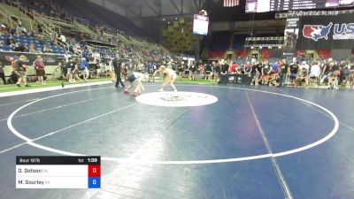 170 lbs Rnd Of 32 - Dominic Dotson, California vs Mason Gourley, Pennsylvania
