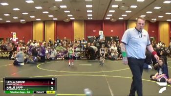 52 lbs Round 1 (6 Team) - Leola Garvie, MYWAY Metro vs Kallie Sapp, MI Queen Of The Mats