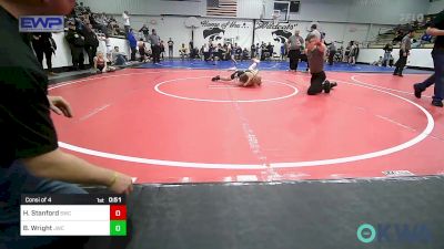 80 lbs Consi Of 4 - Hayden Stanford, Salina Wrestling Club vs Blake Wright, Jay Wrestling Club
