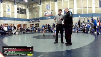 49 lbs Round 2 (4 Team) - Levi Lenahan, Franklin Central Wrestling Club vs Judah Brierly, Columbus North Wrestling Club