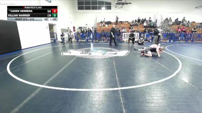 113 lbs Champ. Round 2 - Caden Herrera, Bakersfield vs Killian Warner, Lemoore