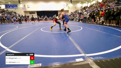 80 lbs Consi Of 4 - Robert Stegeman, R.A.W. vs Cooper Johnson, HURRICANE WRESTLING ACADEMY