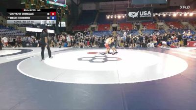 120 lbs Cons. Rd Of 16 - Zaiyahn Ornelas, NE vs Rene Cordero, CA