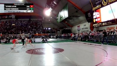 4A 98 lbs Cons. Semi - Zane Fabrizius, American Falls vs Ryker Layne, Homedale