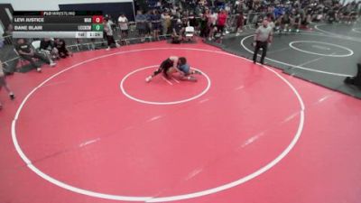 190 lbs Champ. Round 1 - Levi Justice, Warriors vs Dane Blair, La Costa Canyon High School Wr