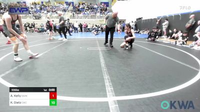 76 lbs Quarterfinal - Kroy Wolfe, Blackwell Wrestling Club vs Heston Klinglesmith, Perry Wrestling Academy