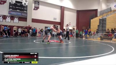 199-222 lbs Round 2 - Lukas Bauerle, Perry Meridian WC vs Clayton Watson, Shelby County Elite