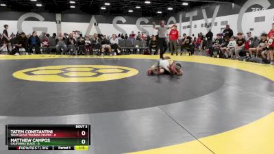 80 lbs Quarterfinals (8 Team) - Matthew Campos, California Black vs Tatem Constantini, Team Nazar Training Center