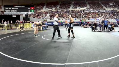 144-D2 1st Place Match - Julian Macias, Ironwood High School vs Sean Brown, Buena High School