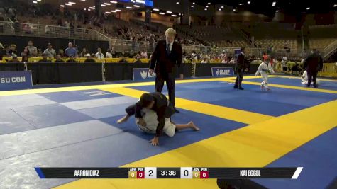 Kai Eggel vs Aaron Diaz 2025 Pan Kids Jiu-Jitsu IBJJF Championship