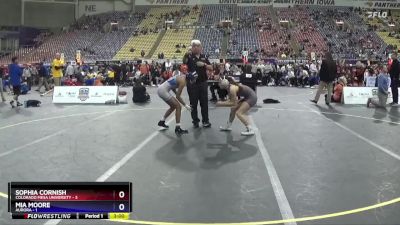 110 lbs Semis & 3rd Wb (16 Team) - Mia Moore, Aurora vs Sophia Cornish, Colorado Mesa University