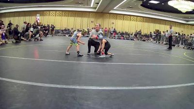 43 lbs Round Of 16 - Rocky Andrade, W.a.r. Wc vs Brigston Morrill, South Sevier