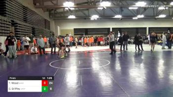 106 lbs Final - Tyler Wood, Warhawks Inc. MS vs Carson Griffey, Junior Terps MS