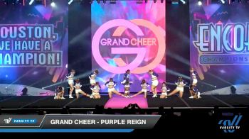Grand Cheer - Purple Reign [2019 Senior - D2 - Small 3 Day 1] 2019 Encore Championships Houston D1 D2