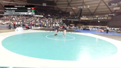 Girls 4A 235 lbs Cons. Round 1 - Bella Bos, Emerald Ridge (Girls) vs Ella Ibrahim, Sumner (Girls)