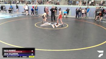 92 lbs Round 3 - Dean Baldridge, Mid Valley Wrestling Club vs Rhys Rimbert, Chugach Eagles Wrestling Club