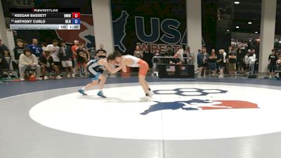 55 kg Champ. Rd Of 16 - Keegan Bassett, Bishop McCort High School Wrestling vs Anthony Curlo, New Jersey