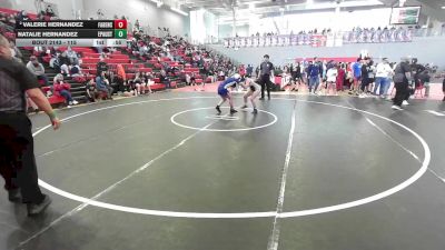 115 lbs 5th Place Match - Natalie Hernandez, El Paso Austin vs Valerie Hernandez, Fabens