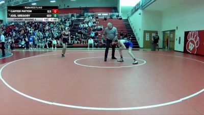 120 lbs Champ. Round 1 - Joel Gregory, North Canton (Hoover) vs Carter Patton, Revere