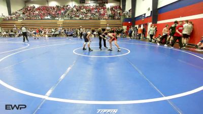 92 lbs Rr Rnd 2 - Joshiah Huntley, Tulsa Union vs Colton Miller, Bartlesville Junior High