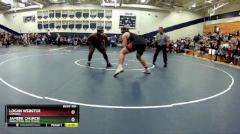 215 lbs Cons. Round 5 - Logan Webster, Chardon vs Jamere Church, Benedictine High School