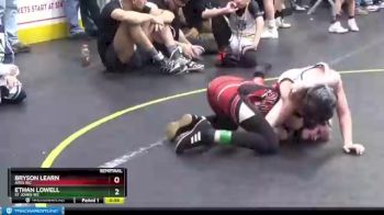 78 lbs Semifinal - Ethan Lowell, St Johns WC vs Bryson Learn, Ares WC