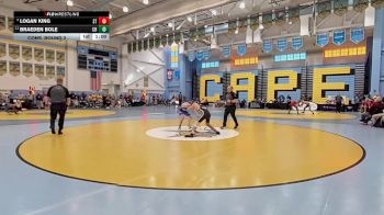 132 lbs Cons. Round 2 - Braeden Bole, Caesar Rodney H S vs Logan King, Sussex Tech H S
