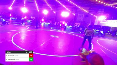 62 lbs Quarterfinal - Ryatt Hansen, Cobbler Kids Wrestling vs Amen Medeles, Adams City WC