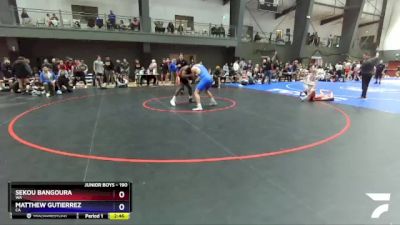 190 lbs Champ. Round 1 - Sekou Bangoura, WA vs Matthew Gutierrez, CA