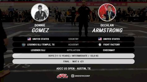 Donnie Gomez vs Dechlan Armstrong 2024 ADCC Austin Open