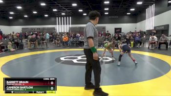70 lbs 2nd Wrestleback (8 Team) - Barrett Braun, Team 922 (OH-PA) vs Cameron Bartlow, Minions Green (GA)