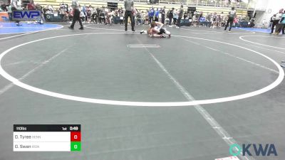 110 lbs Semifinal - Draven Tyree, Hennessey Takedown Club vs Dayson Swan, IRONMEN Wrestling Club